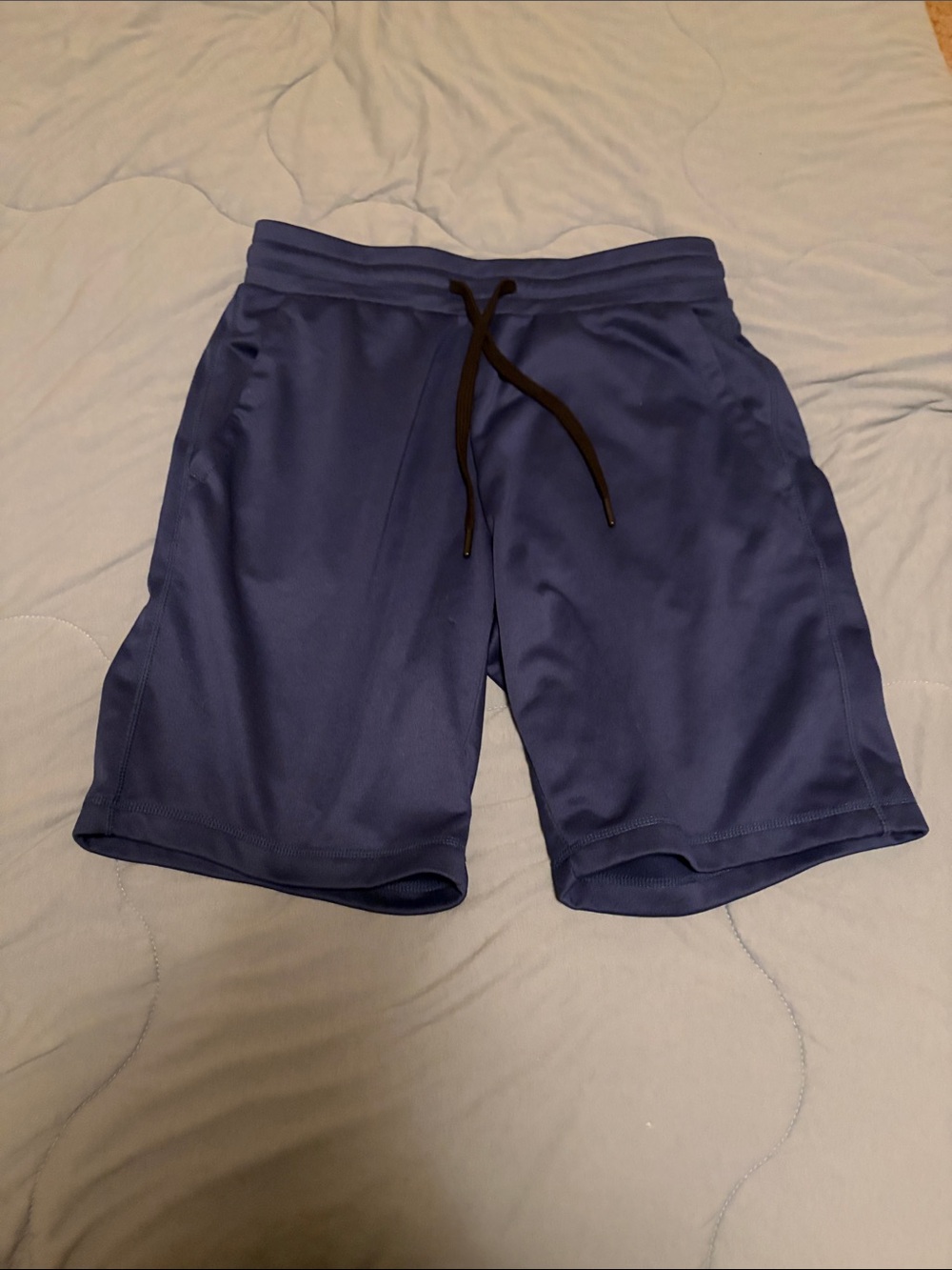 32 Degrees Men's Navy Athletic Shorts with Black Drawstring